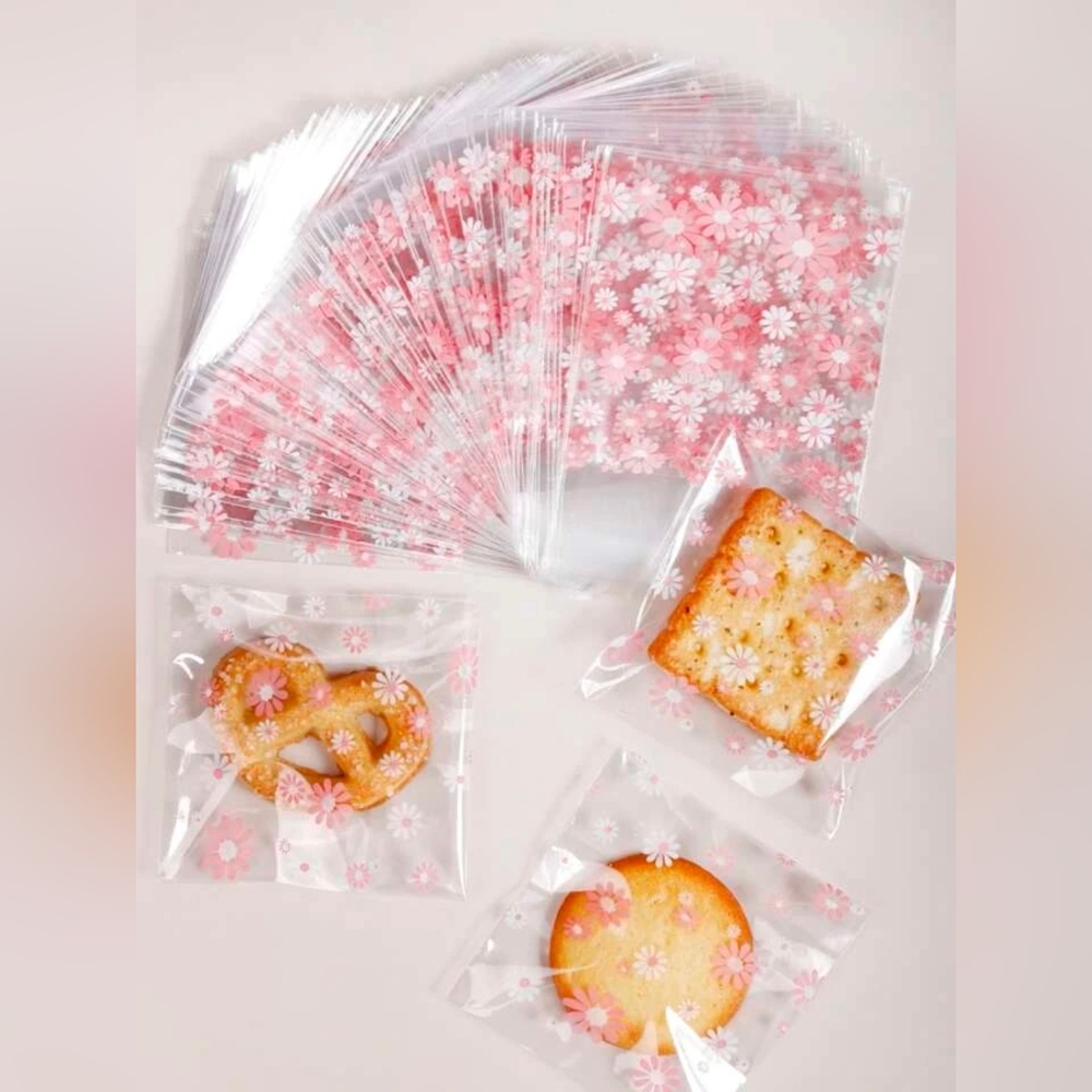 Self Sealing Daisies Bags- 50 CT - Picture 3 of 4